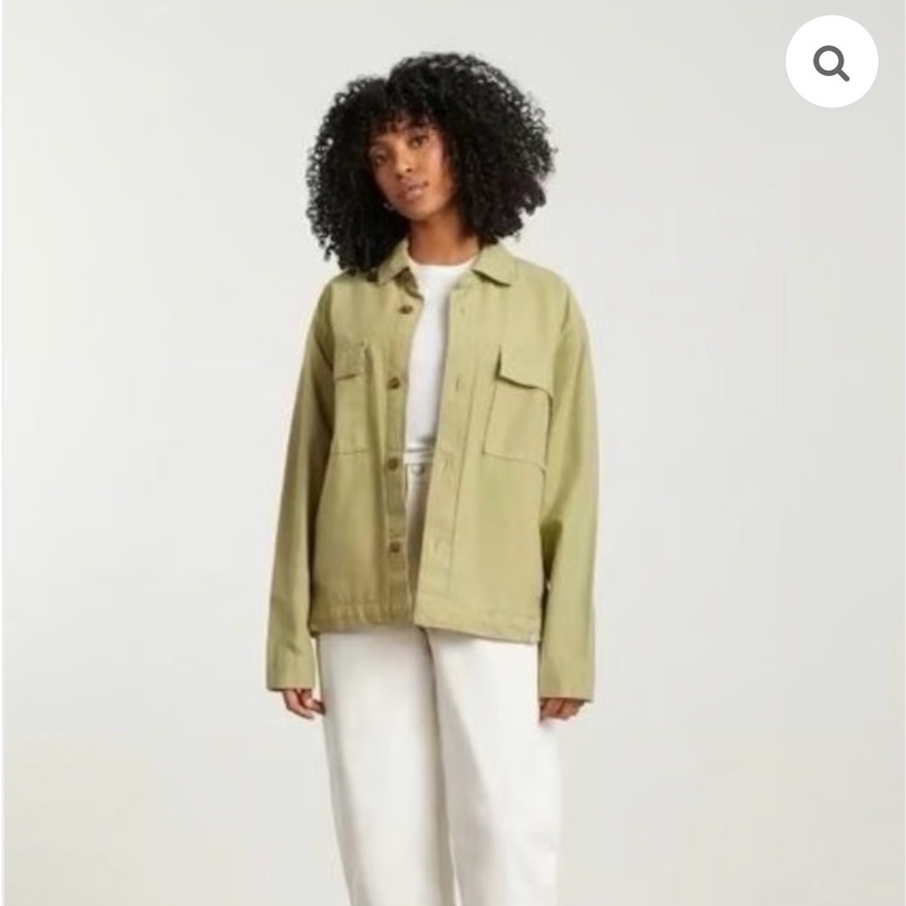 Everlane Unisex Light Olive Shirt Jacket